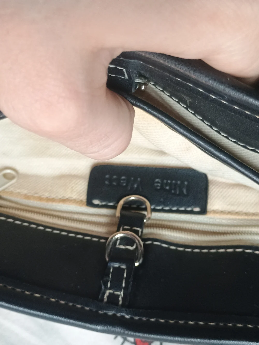 Nine West Classic Two-Tone Black and White Mini Purse Bag(Free With Bundles)